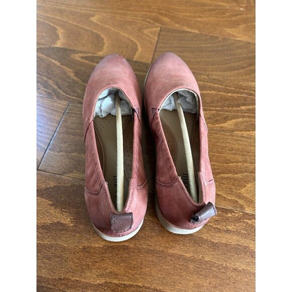 Cobb Hill Women's Slip-on 10 M Red Rust Flat Loafers Suede Closed Toe NEW - Picture 5 of 5